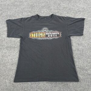 Sturgis Shirt Mens Medium Black Hills‎ Rally 2011 Wings Graphic Motorcycle Biker